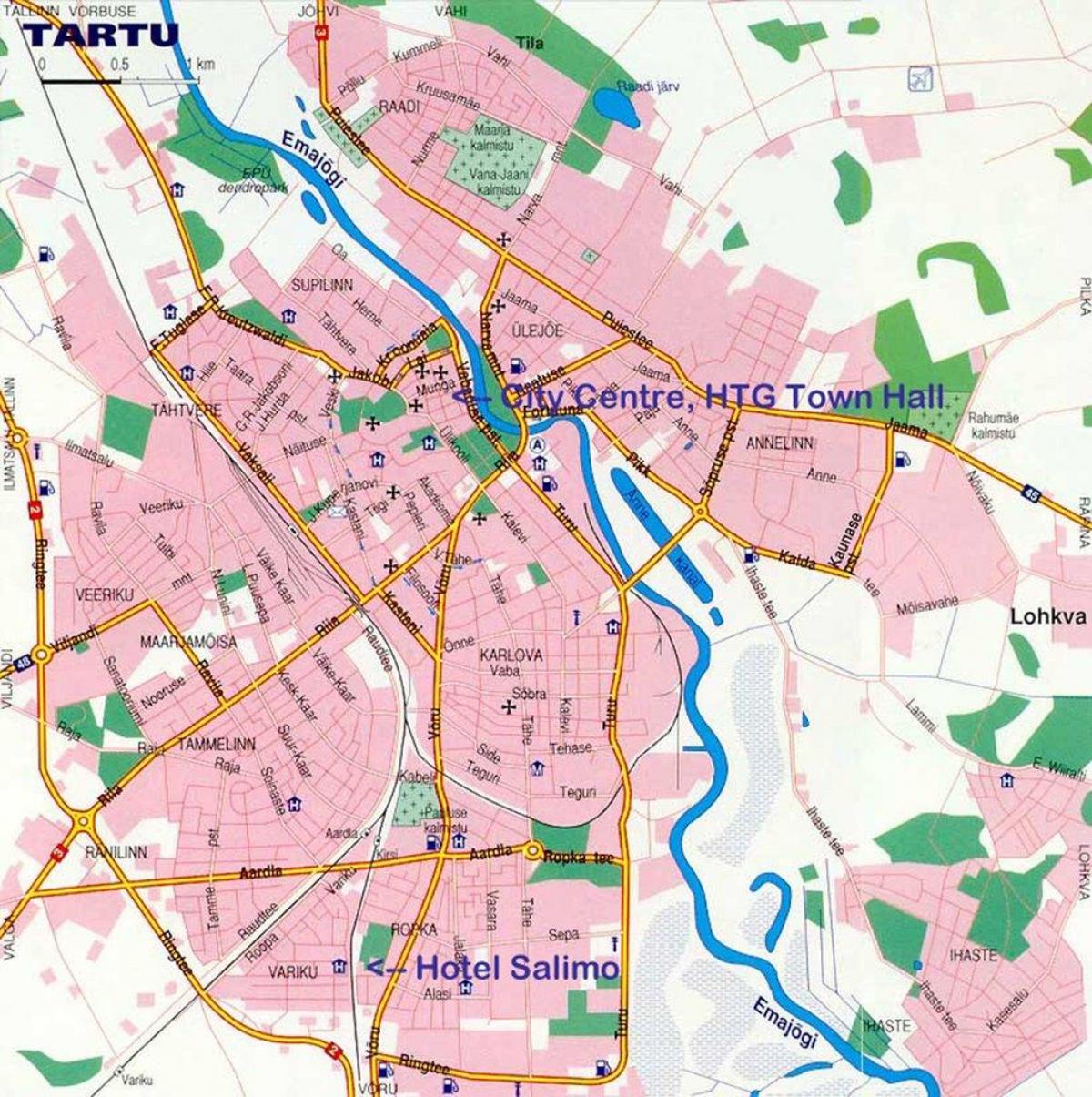 mappa di tartu, Estonia