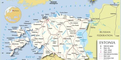 Mappa della città Estonia
