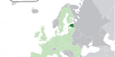 Estonia sulla mappa dell'europa